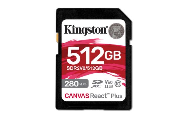KINGSTON 512GB Canvas React Plus SDXC