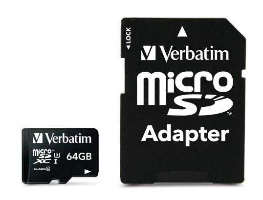 Micro SDXC Card PRO 64GB U3 with Adaptor
