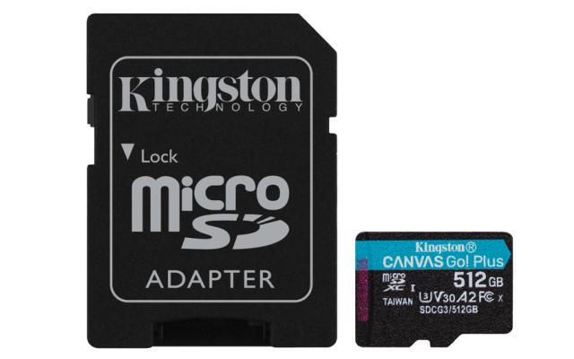 KINGSTON 512GB microSDXC Canvas Go Plus
