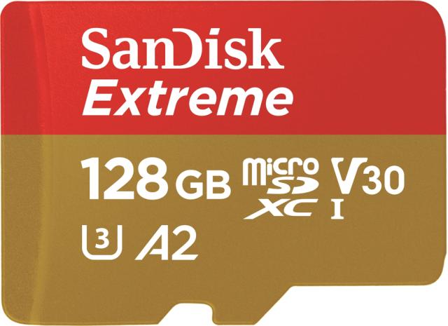 SANDISK Extreme MicroSDXC 128GB + SD Adp