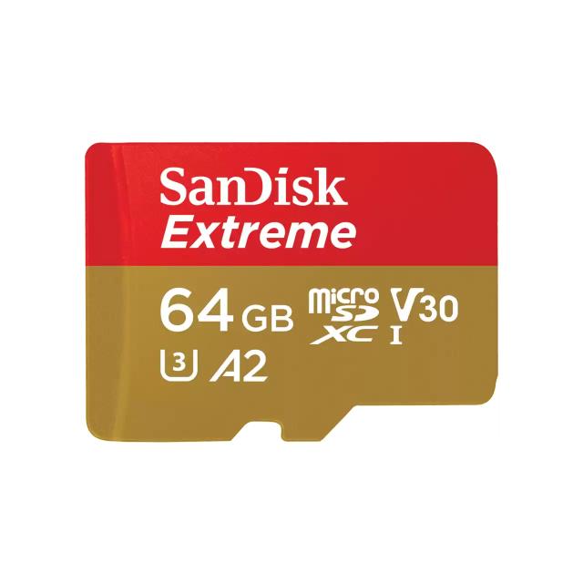 SANDISK Extreme microSDXC 64GB + SD Adp