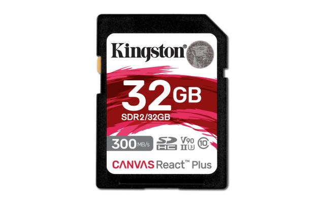 KINGSTON 32GB Canvas React Plus SDHC