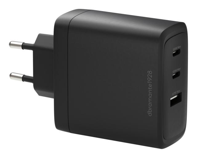 DBRAMANTE re-charge IT Charger 2xUSB-C 100W + 1xUSB-A - BLK