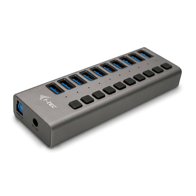 USB-A hub 10xUSB-A 3.0 active w/ 48W power supply
