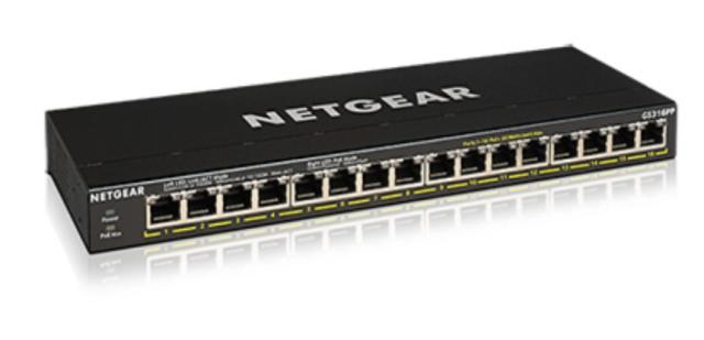 NETGEAR 16-Port GB PoE+ unmanaged Switch