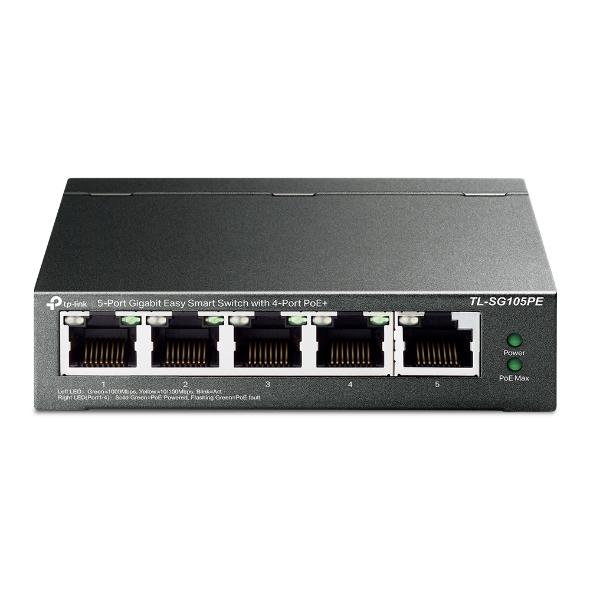 TP-LINK TL-SG105PE 4P PoE+ Smart Switch