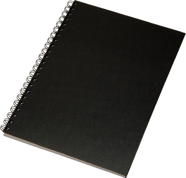 Esselte Notatbok Memo Art A4 wire-o Linjert sort