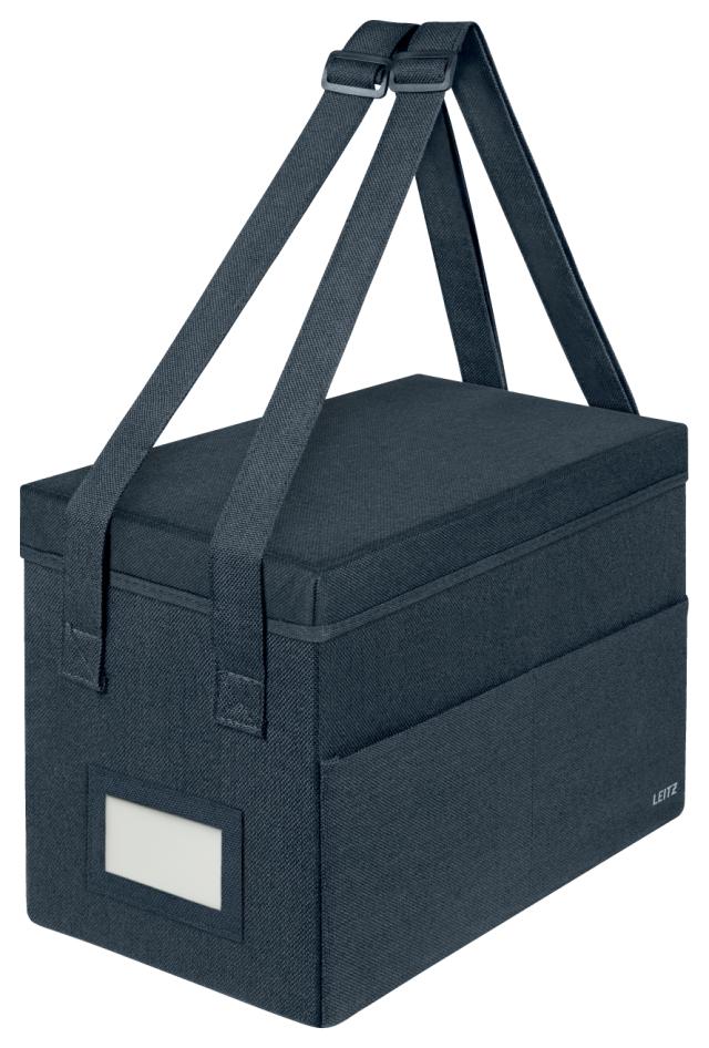 LEITZ Oppbevaringsbag m/lokk lille fabric grå