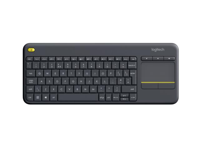 LOGI K400 Plus Touch Keyboard black (UK)