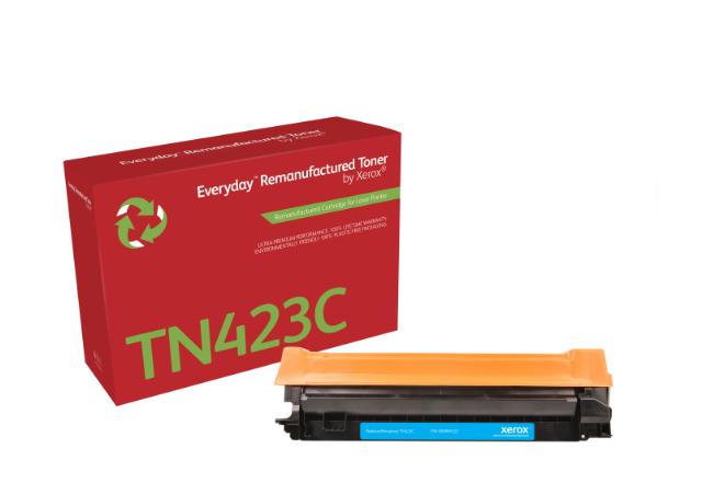 Everyday Reman cyan toner TN423C high capacity 4K