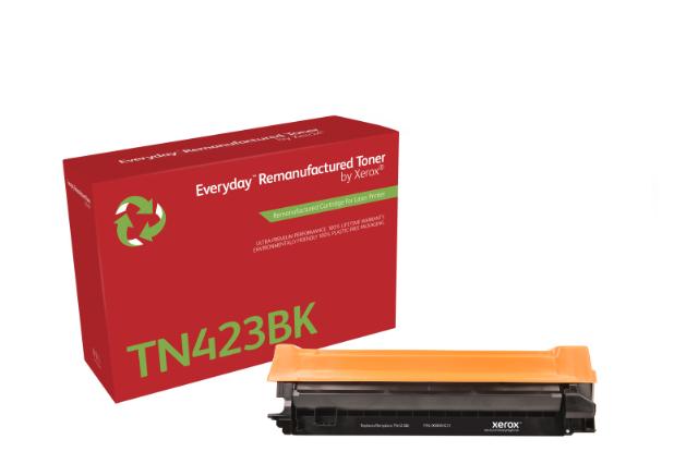 Everyday Reman black toner TN423BK high capacity 6.5K