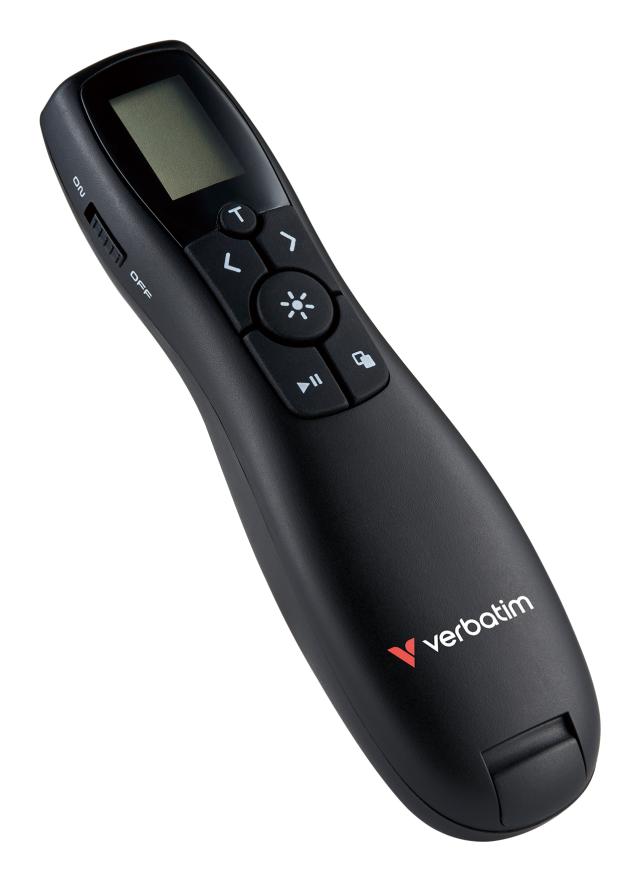 VERBATIM Keynote Wireless Presenter LCD Display w/Red Laser