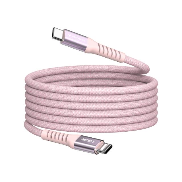 VERBATIM Sync N Charge USB C-USB C 100W Magnetic 1.2m Pink