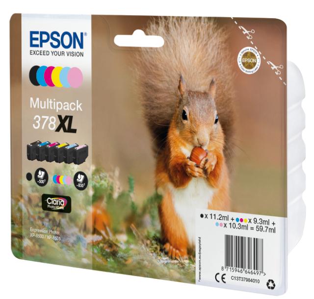 EPSON Multipack 6-farbig 378XL Squirrel