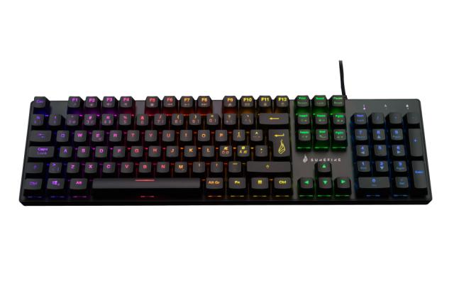 SUREFIRE KingPin M2 Mech. Gaming RGB Tastatur QWERTY Nordic