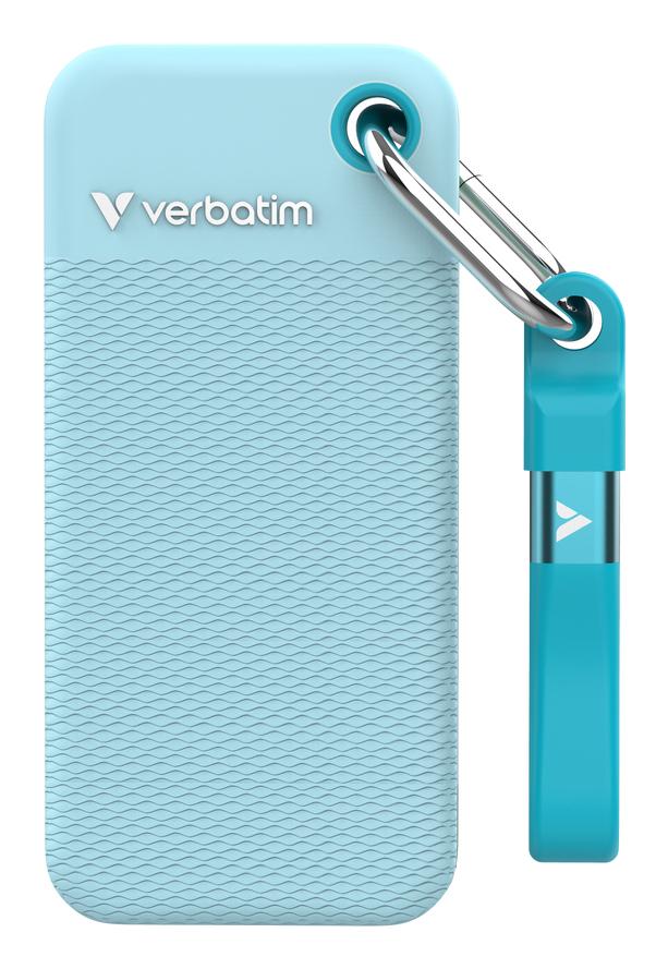 Pocket SSD USB 3.2 Gen 2 1TB Polar Blue incl. two rubber sle