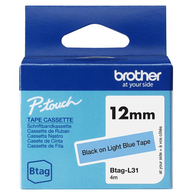 BROTHER 12MM BTAGL31 Ribbon Black