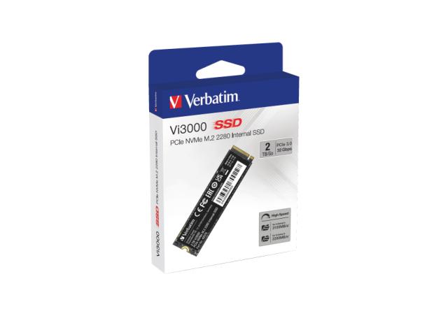 VERBATIM Vi3000 Internal PCIe NVMe M.2 SSD 2TB