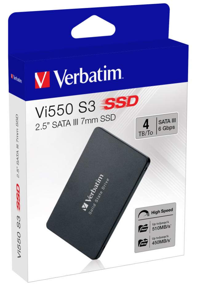 Verbatim Vi550 S3 SSD 2.5” SATA III 7mm 4TB