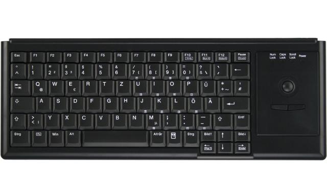 ACTIVE KEY Industry 4.0 Ultraflat Trackball K. PS2 Sort (UK)