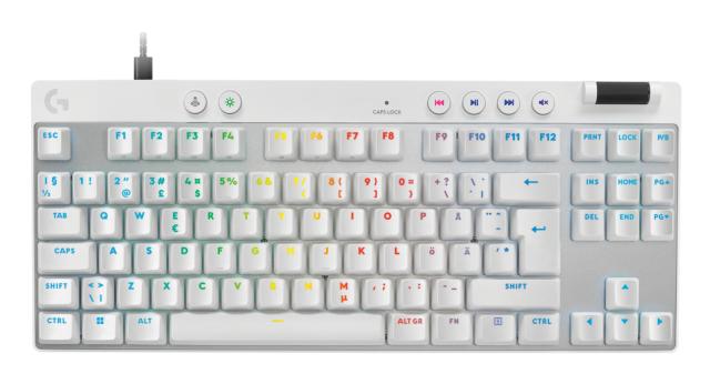 PRO X TKL RAPID Wired Gaming Keyboard Linear, White Nordic