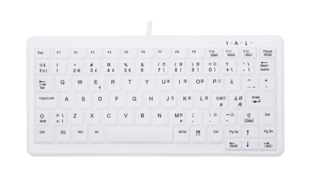 ACTIVE KEY Hygiene Mini Notebook Style Keyboard White Nordic