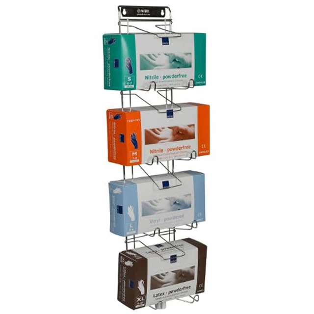 Hanskestativ ABENA 4 esker 16x72 stål