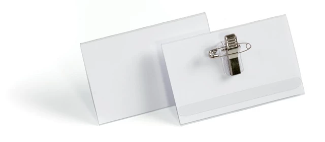 Navneskilt DURABLE 54x90 nål/klips(50)