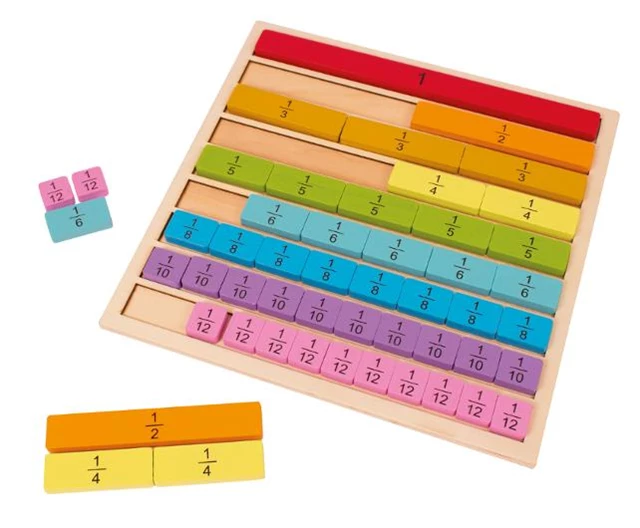 Brøk PLAYBOX lær brøk tre