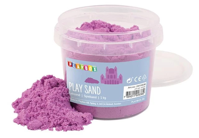 Lekesand PLAYBOX fiolett 1 kg