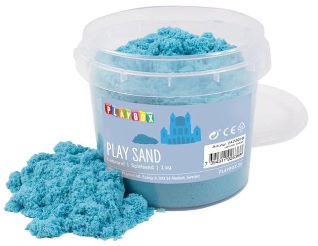 Lekesand PLAYBOX lys blå 1 kg