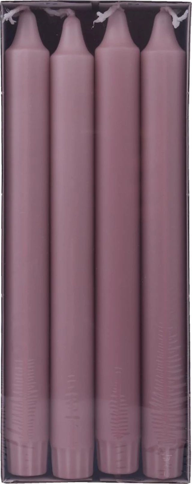 Kronelys DIANA stearin 24cm rosa (8)