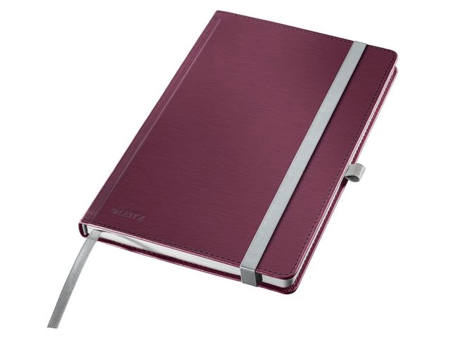 Notatbok LEITZ style A5 linjer rød