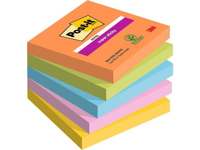 Notatblokk POST-IT SSN 76x76 Boost (5)