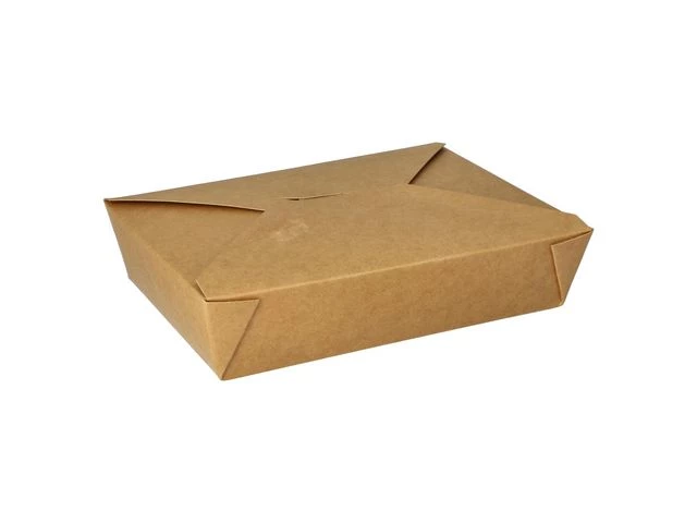 Takeawayboks PURE papp foldet 1500ml(50)