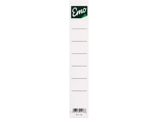 Ryggetikett EMO smalordner 30x190mm (10)