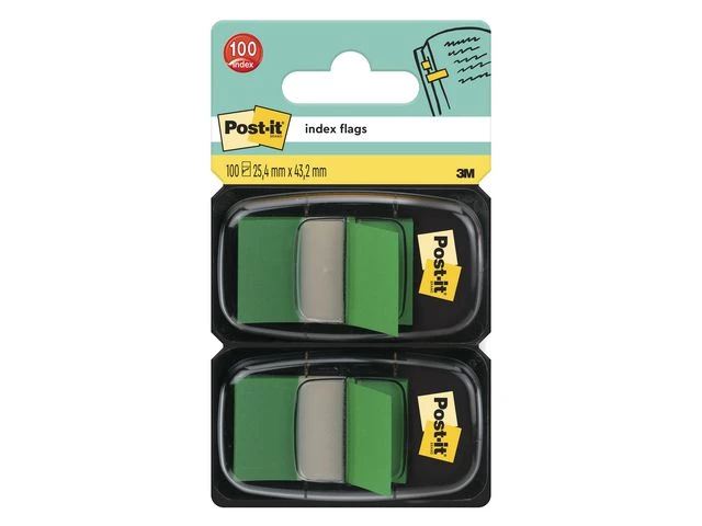 Index POST-IT 680 25x44mm grønn (2)