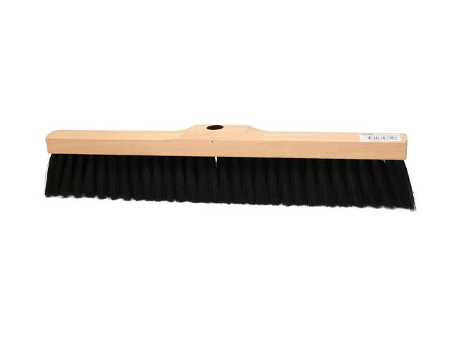 Gulvkost MAX myk sort bust 50cm trehvit