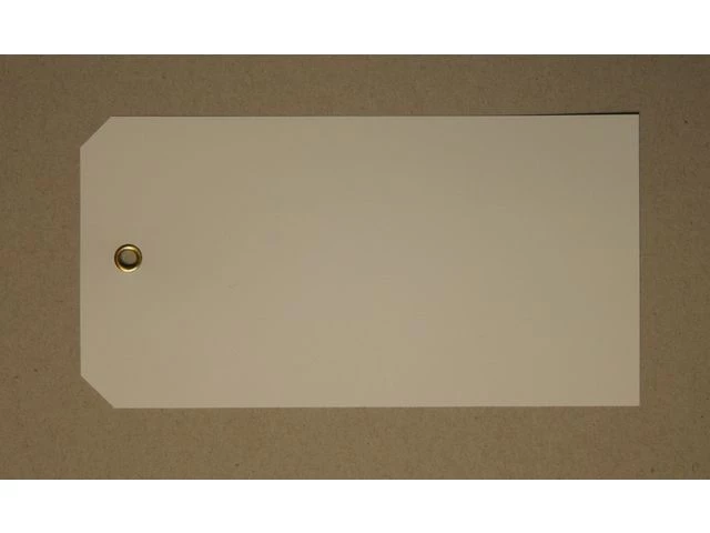Merkelapper 14x7,3cm plast hvit (1000)