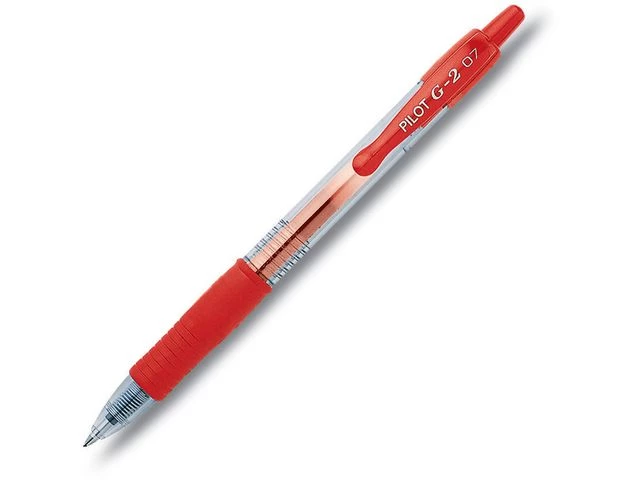 Geleroller PILOT G-2 0,7mm rød
