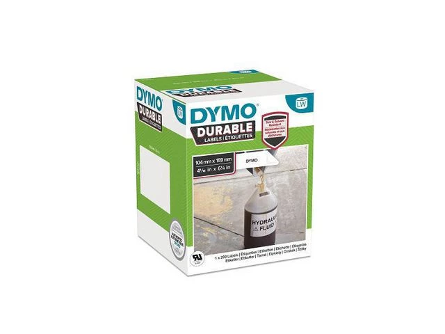 Dymo LabelWriter Durable ekstra store fraktetiketter 104mmx1