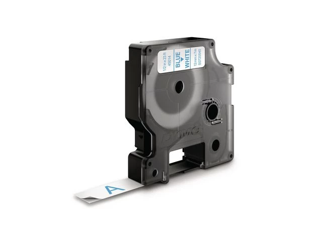 Tape DYMO D1 12mm x 7m blå/hvit