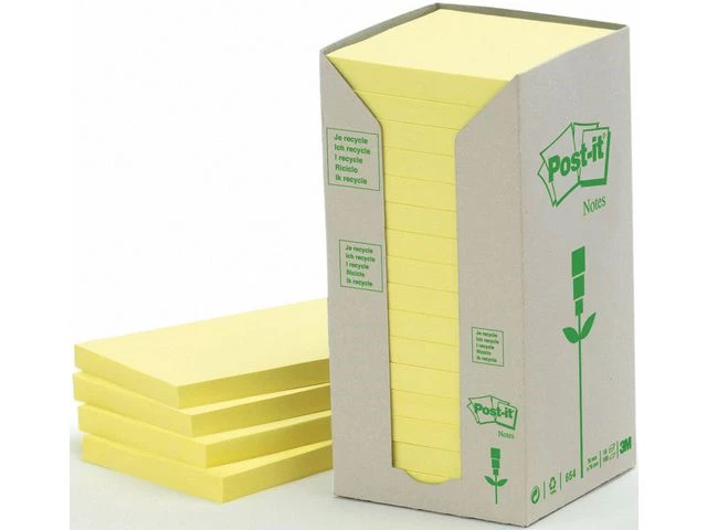 Notatblokk POST-IT 76x76 Resirk CY(16)