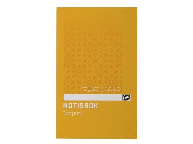 Notisbok EMO 10,5x17cm 60g 32blad linjer