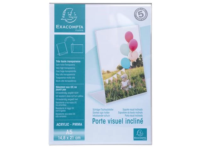 Menyholder EXACOMPTA skrå klar A5