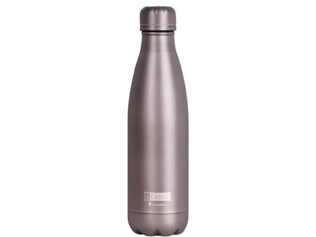 Termoflaske IDRINK 500ml metallisk grå