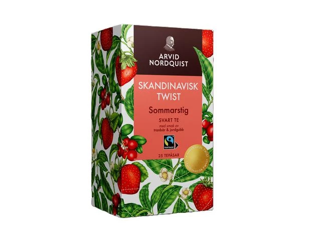Te AN Jordbær og tranebær sort te (25)
