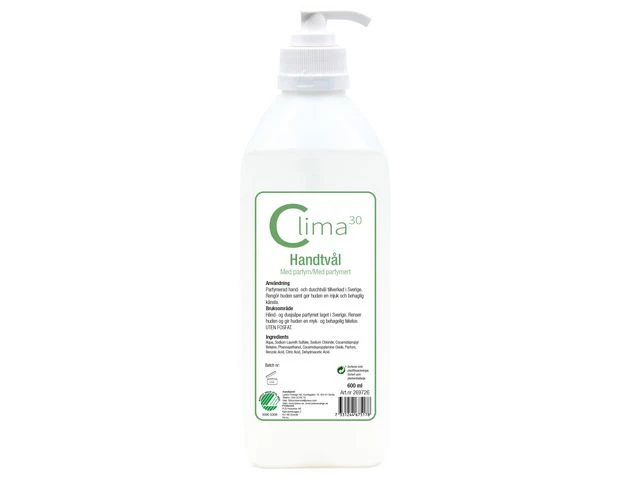 Håndsåpe CLIMA30 m/pumpe m/parfyme 0,6L