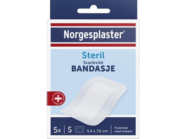 Bandasje Scankvikk 5x7,5cm 5stk hvit