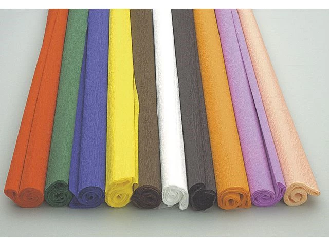 Kreppapir 0,5x2,5m rød